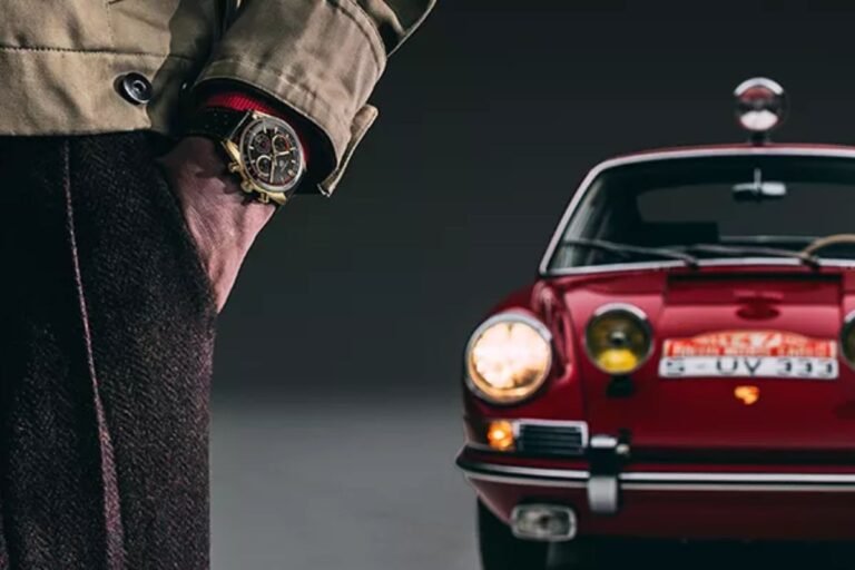 Modelo com um Relógio Tag Heuer
