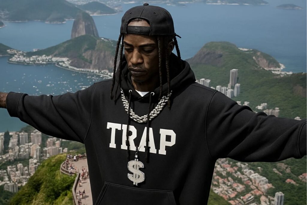 Cristravis Scott de braços abertos no Rio de Janeiro