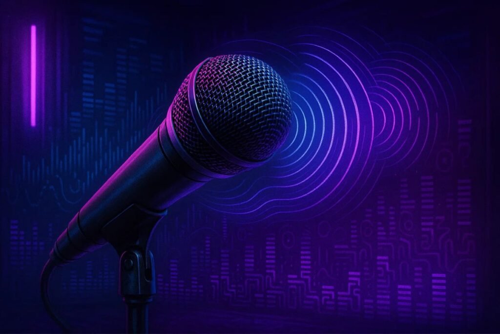 Delay criativo no microfone