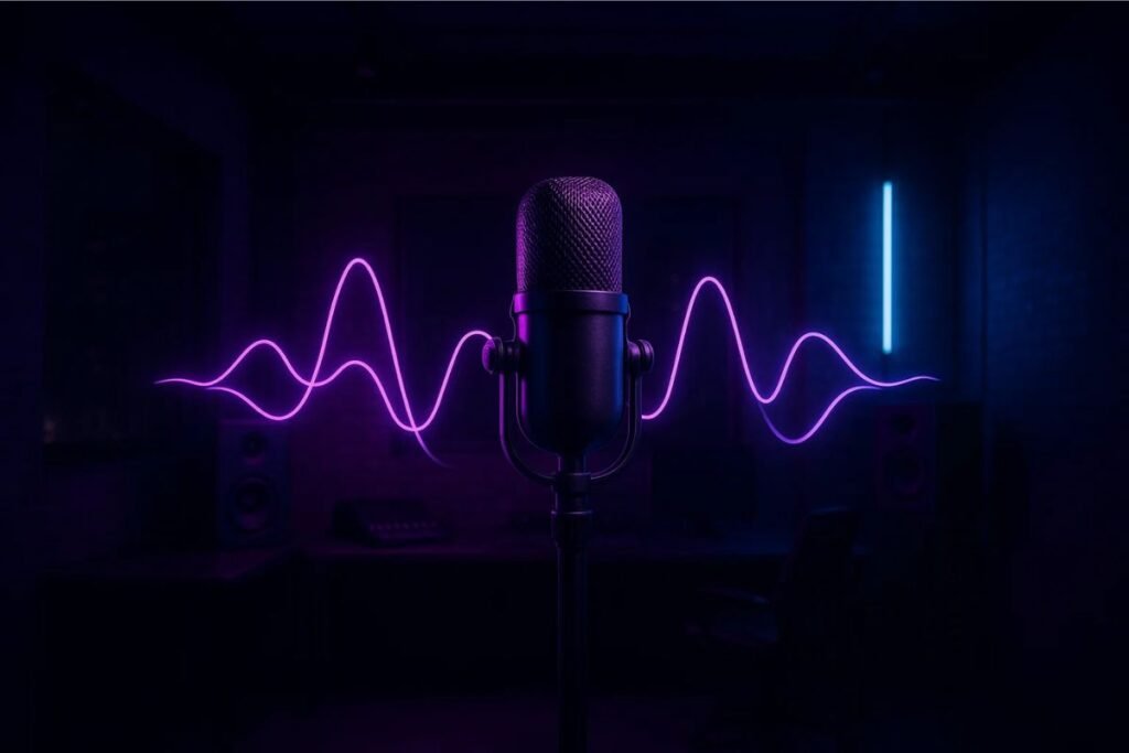 Reverb no trap em um microfone