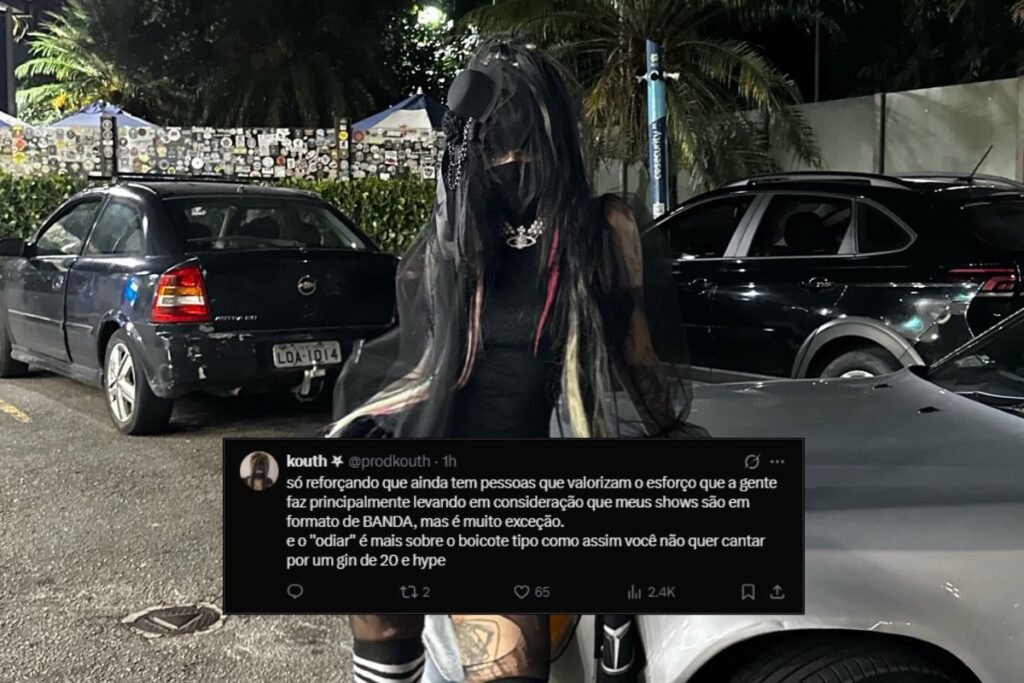 Kouth e sua publicação no X