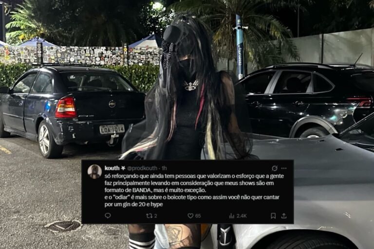 Kouth e sua publicação no X