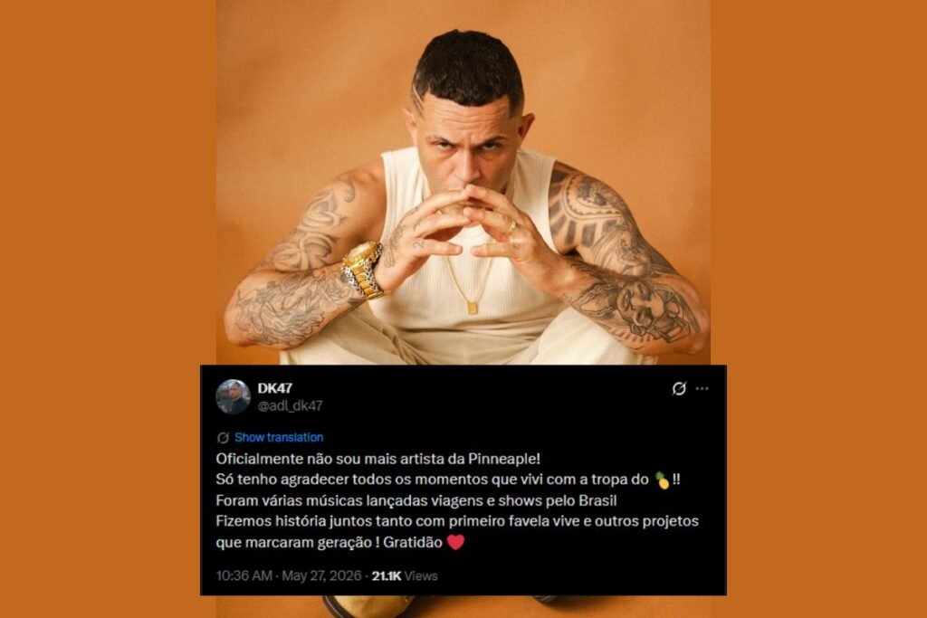 DK 47 e sua postagem no X