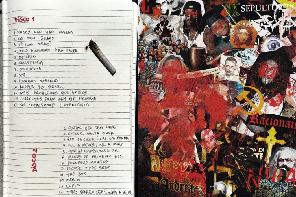 Tracklist e capa de "Malino", álbum de Leviano