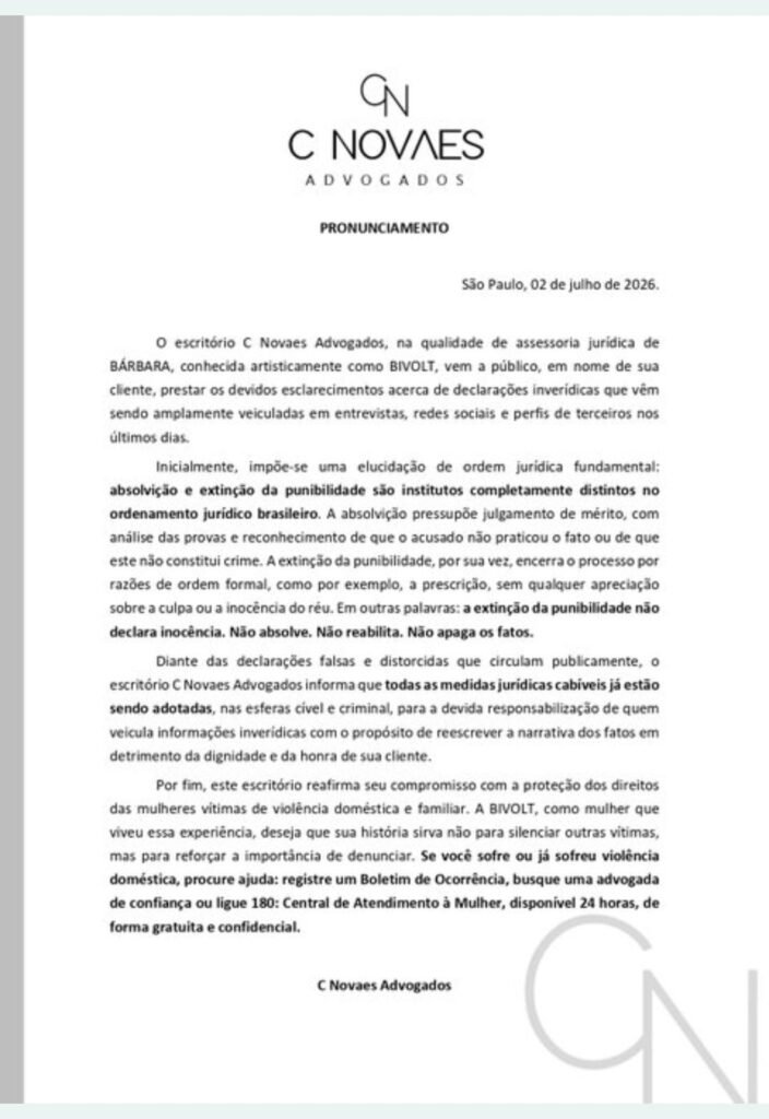 Pronunciamentos dos advogados da Bivolt