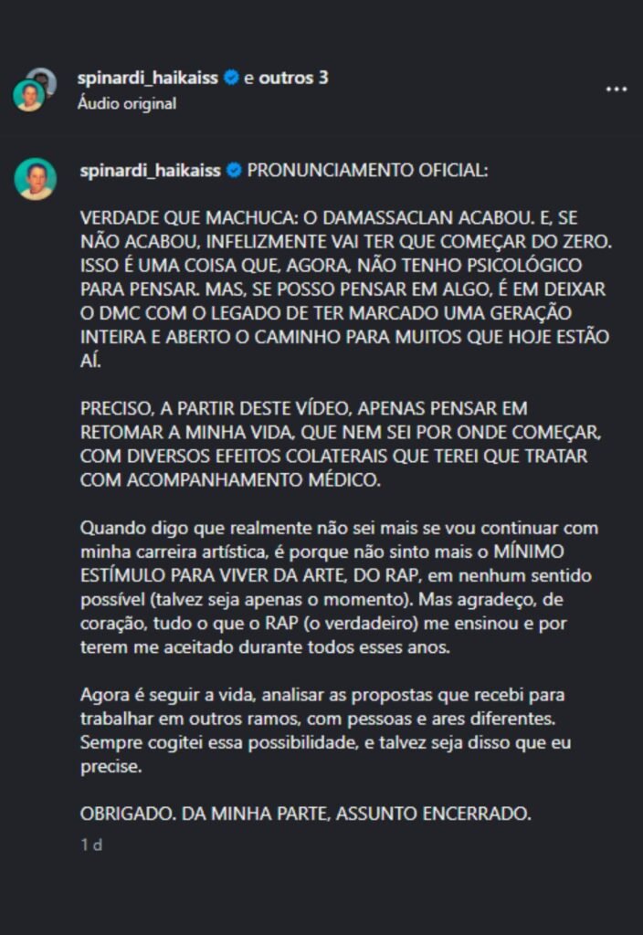 Pronunciamento Spinardi